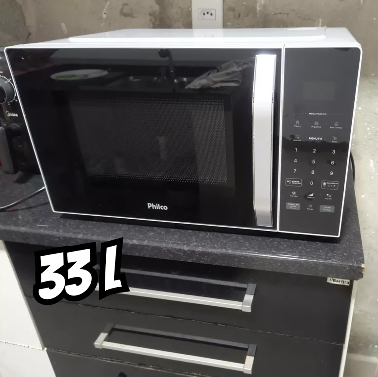 Micro-ondas 33L Philco Teclas Fáceis Limpa Fácil 1400W PM36 Micro-ondas 33L Philco Teclas Fáceis Limpa Fácil 1400W PM36