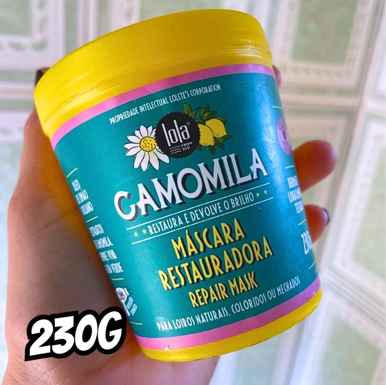 Camomila Máscara de Hidratação 230g, Lola Cosmetics Camomila Máscara de Hidratação 230g, Lola Cosmetics