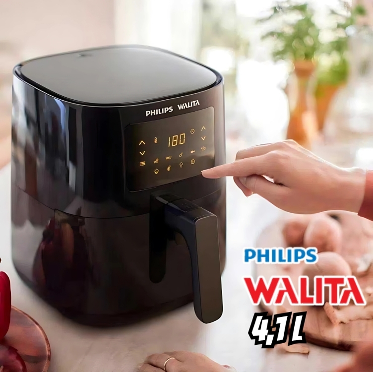 Fritadeira Airfryer Digital Philips Walita 4,1l Ri925 220v Cor Preto Fritadeira Airfryer Digital Philips Walita 4,1l Ri925 220v Cor Preto
