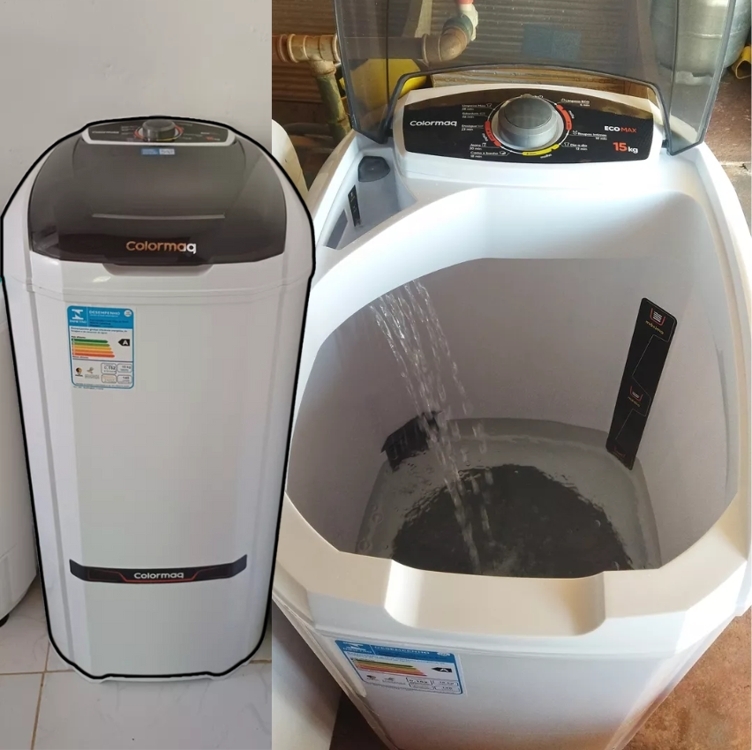 Máquina De Lavar Roupas Semi-automática Tanquinho Colormaq Lcs - 10kg Branca 127 v Máquina De Lavar Roupas Semi-automática Tanquinho Colormaq Lcs - 10kg Branca 127 v
