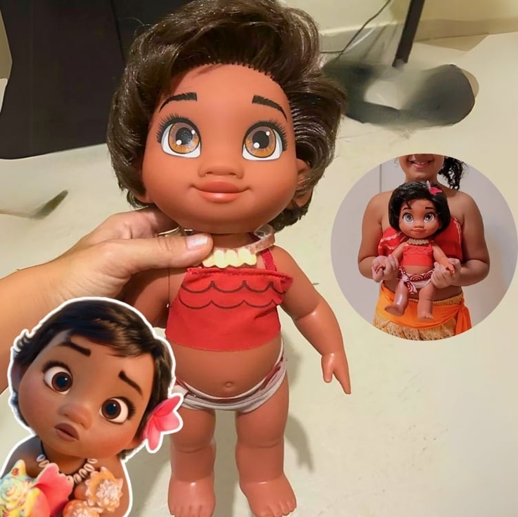 Boneca Moana Bebê Em Vinil Macio 2504 Cotiplás Boneca Moana Bebê Em Vinil Macio 2504 Cotiplás