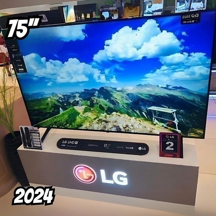 Smart TV 75'' LG 75UT8050PSA 4k Uhd Thinq Ai Hdr 10 Bilvot Smart TV 75'' LG 75UT8050PSA 4k Uhd Thinq Ai Hdr 10 Bilvot