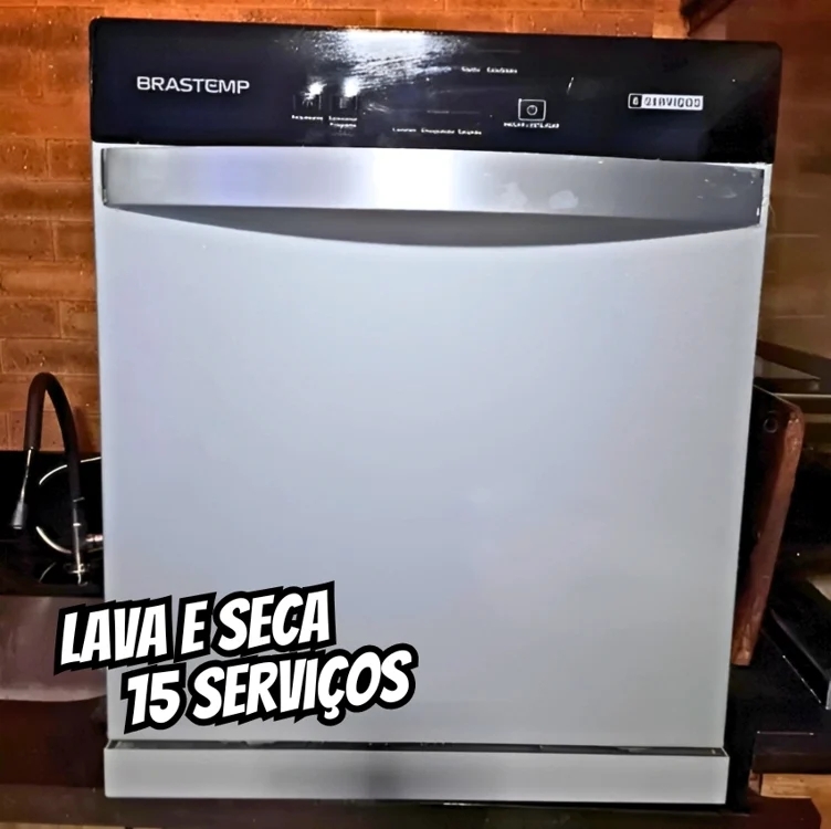 Lava-louças Brastemp de Embutir 15 Serviços BLF61AB Branca - 220V Lava-louças Brastemp de Embutir 15 Serviços BLF61AB Branca - 220V