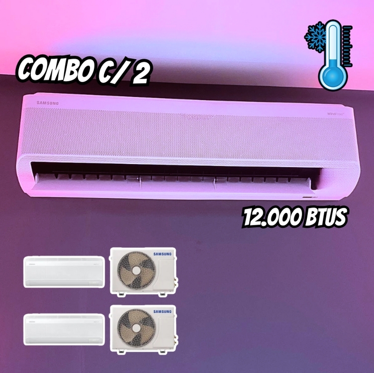 Combo 2 Ar-condicionado Split Inverter WindFree AI 12.000 BTUs Frio Combo 2 Ar-condicionado Split Inverter WindFree AI 12.000 BTUs Frio