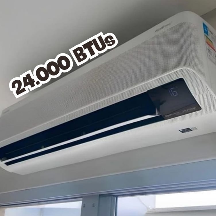 Ar-condicionado Split Samsung Inverter WindFree Connect AI 24.000 BTUs Frio Sem Vento AR24DYFABWKNAZ Ar-condicionado Split Samsung Inverter WindFree Connect AI 24.000 BTUs Frio Sem Vento AR24DYFABWKNAZ