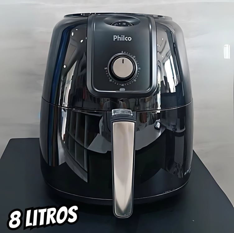 Air Fryer Fritadeira Ar Philco 8 litros Jumbo 127V Preto Air Fryer Fritadeira Ar Philco 8 litros Jumbo 127V Preto