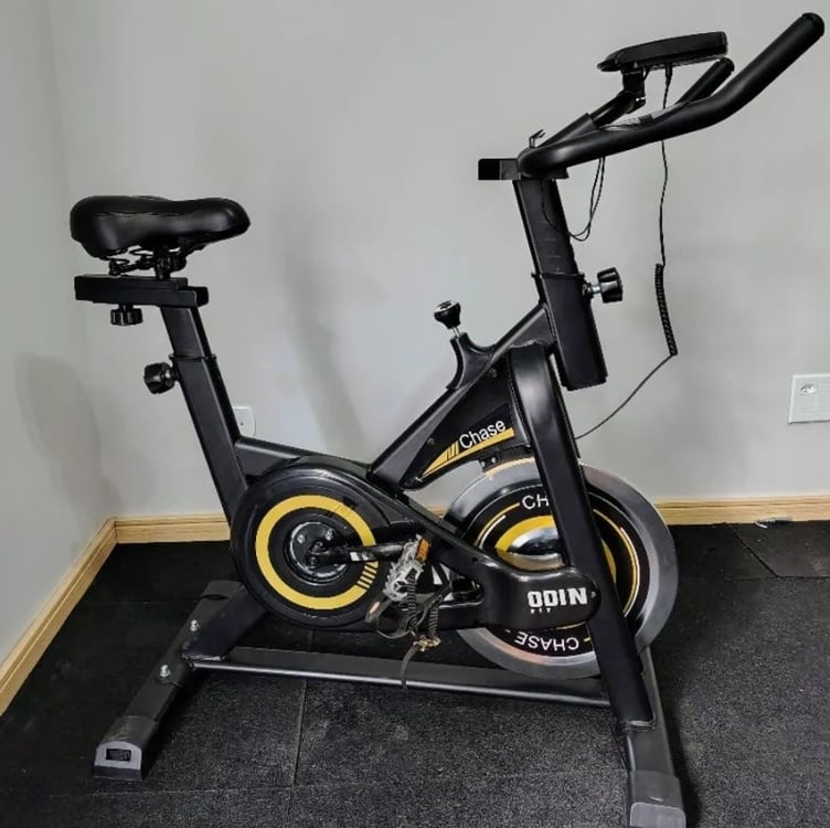 Bicicleta Ergométrica Spinning Mecanica 5kg Chase Odin Fit Bicicleta Ergométrica Spinning Mecanica 5kg Chase Odin Fit