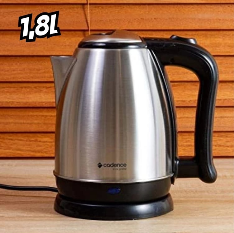 Chaleira Elétrica Cadence CEL821 Inox e Preto 1,8L Chaleira Elétrica Cadence CEL821 Inox e Preto 1,8L