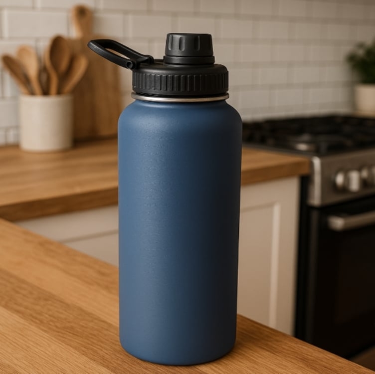 Garrafa Térmica 1,2 Litros Squeeze De Água Fitness Treino Cor Azul Garrafa Térmica 1,2 Litros Squeeze De Água Fitness Treino Cor Azul