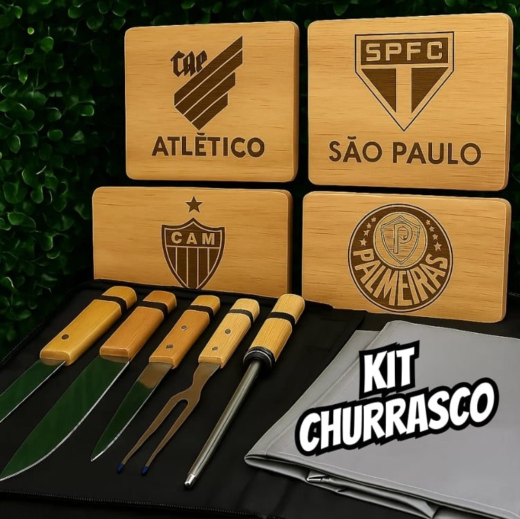 Kit Churrasco Personalizado - 8 Peças