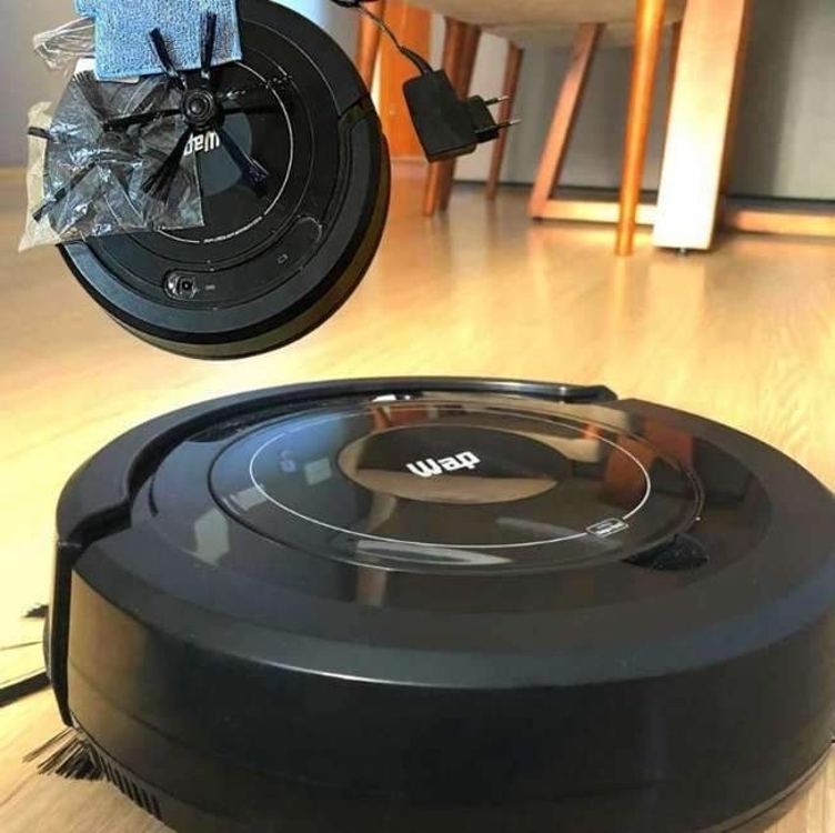 Aspirador De Pó Robô Wap Robot W100 Bivolt Automático 3 Em 1 Varre Aspira E Passa Pano Mop Para Limpeza Aspirador De Pó Robô Wap Robot W100 Bivolt Automático 3 Em 1 Varre Aspira E Passa Pano Mop Para Limpeza