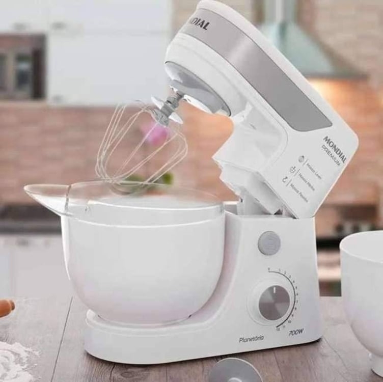 Batedeira Planetária, Mondial, Branco, 700W, 220V - BP-03-W Batedeira Planetária, Mondial, Branco, 700W, 220V - BP-03-W