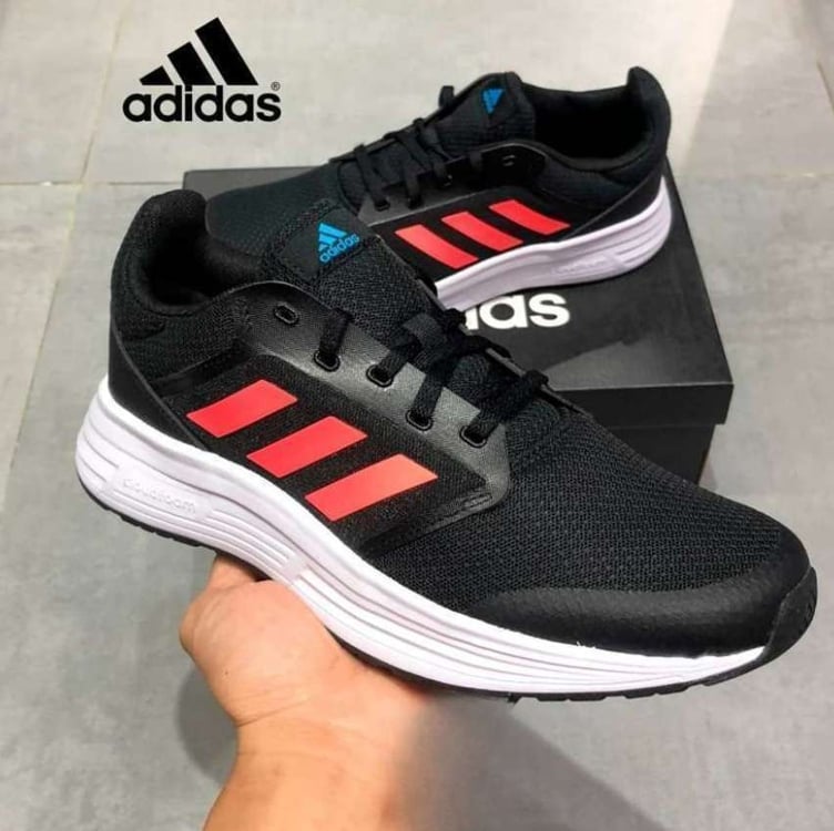 Tênis Adidas Galaxy 5 Masculino - Preto+rosa Tênis Adidas Galaxy 5 Masculino - Preto+rosa