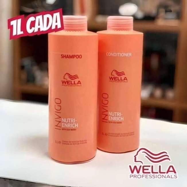 Kit Nutri-enrich Shampoo Condicionador 1l- Wella - Wella Professionals Kit Nutri-enrich Shampoo Condicionador 1l- Wella - Wella Professionals