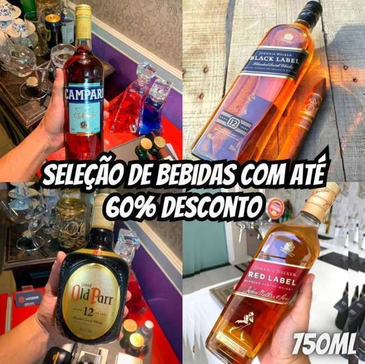 Seleção de Bebidas Com até 60% Desconto Seleção de Bebidas Com até 60% Desconto