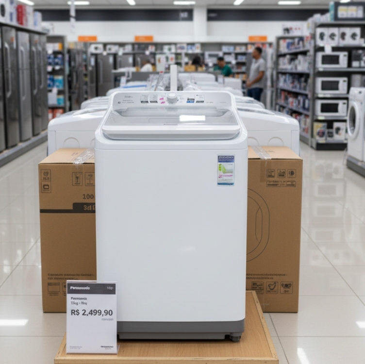 [Regional] Máquina de Lavar Panasonic 15kg Branca Função Vanish NA-F150B1W 220v
