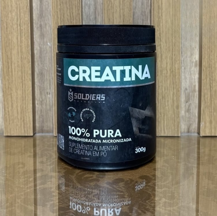 Creatina Monohidratada Pote 300g 100% Pura Soldiers Nutrition Creatina Monohidratada Pote 300g 100% Pura Soldiers Nutrition