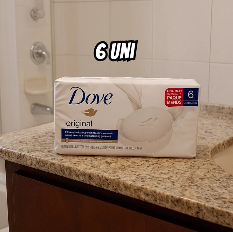 Sabonete em Barra Dove Branco 90 GR 6 unidades, Dove Sabonete em Barra Dove Branco 90 GR 6 unidades, Dove