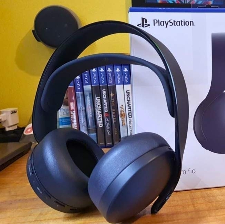 Headset Sem Fio Pulse3d Usb Ps4 Ps5 Black Playstation Cor Preto Luz Headset Sem Fio Pulse3d Usb Ps4 Ps5 Black Playstation Cor Preto Luz