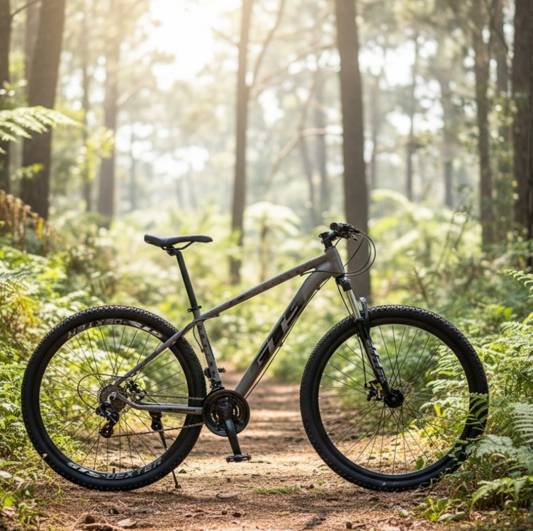 Bicicleta Aro 29 Gts Dexter 24 Marchas Freio A Disco Cor Grafite Com Preto Tamanho Do Quadro 21