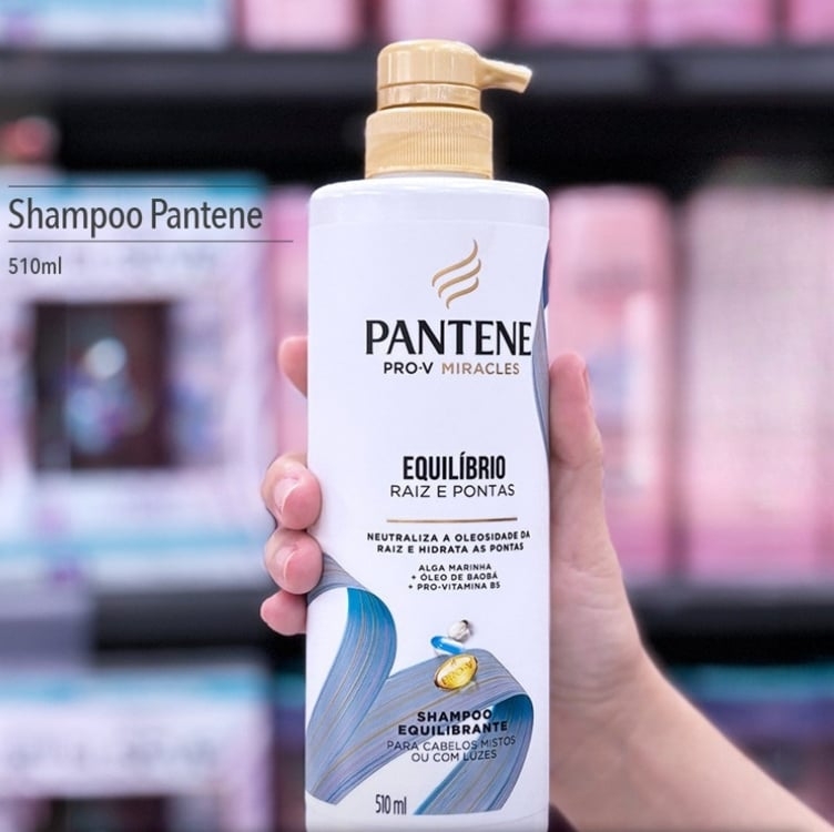 Shampoo Pantene Equilíbrio para cabelos mistos e pontas ressecadas 510 ml Shampoo Pantene Equilíbrio para cabelos mistos e pontas ressecadas 510 ml