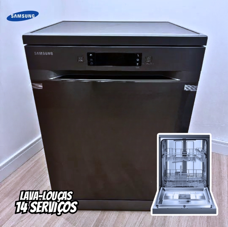 Lava-louças Samsung Inox Preta 14 Serviços 110v Dw60c7050fg/az Lava-louças Samsung Inox Preta 14 Serviços 110v Dw60c7050fg/az