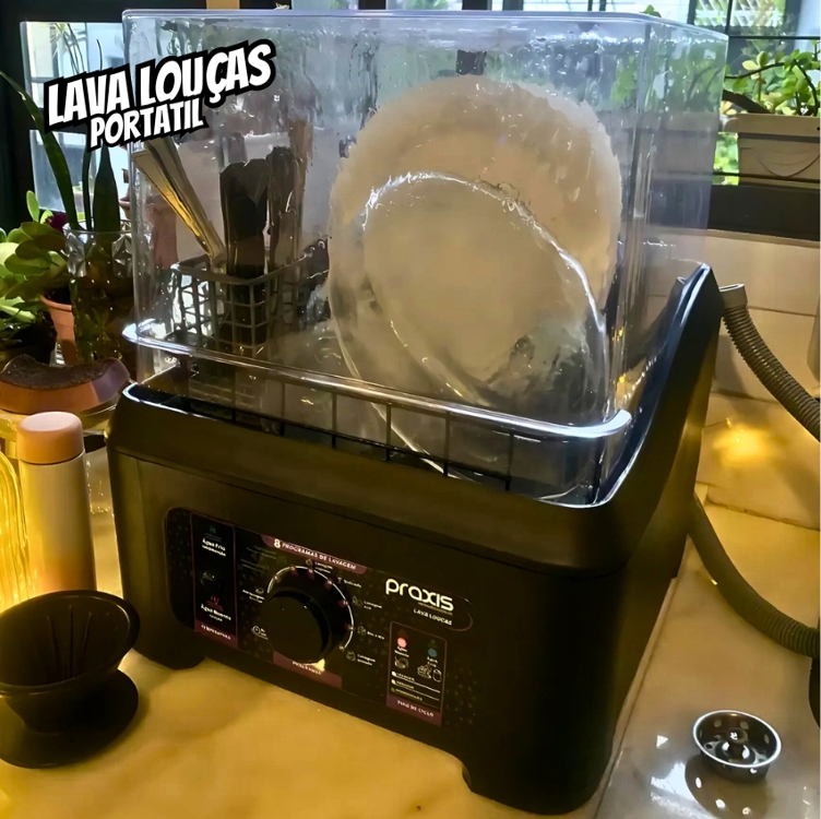 Lava Louças Portátil Llpp Semi Automática Cor Preto 127v Lava Louças Portátil Llpp Semi Automática Cor Preto 127v