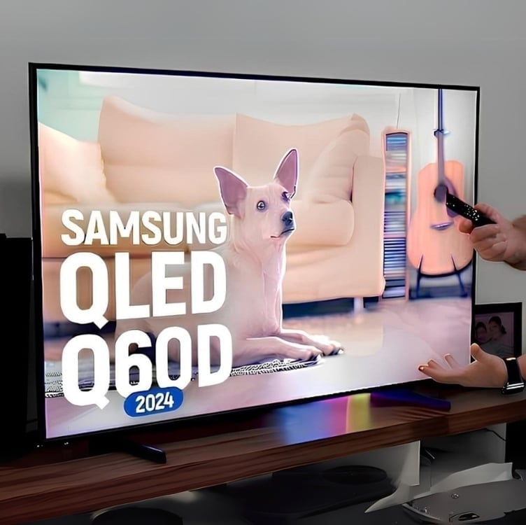Samsung Smart TV 50" QLED 4K Q60D 2024, Modo Game, Tela sem limites, Design slim, Visual livre de cabos, Alexa built in Samsung Smart TV 50" QLED 4K Q60D 2024, Modo Game, Tela sem limites, Design slim, Visual livre de cabos, Alexa built in