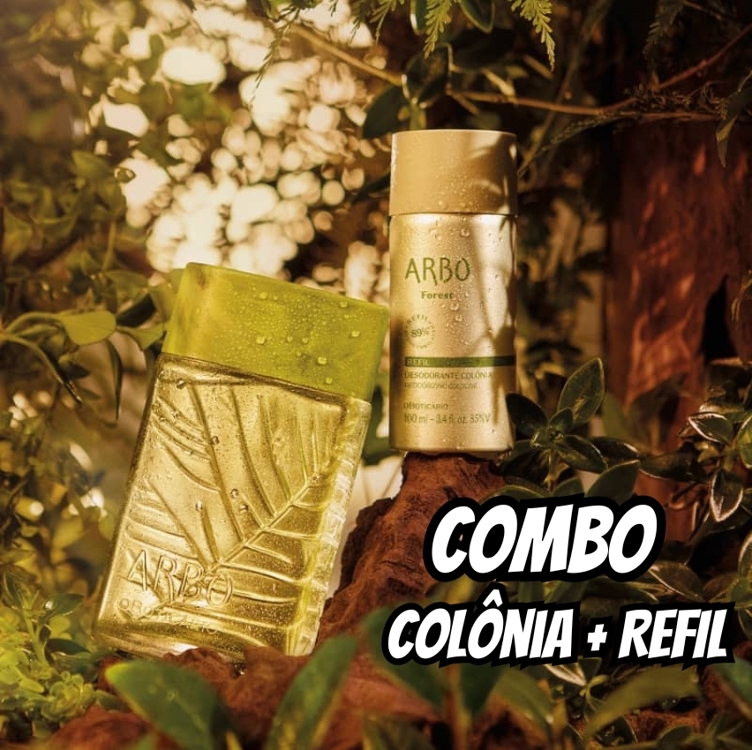 Combo Arbo Forest: Desodorante Colônia 100ml + Refil 100ml Combo Arbo Forest: Desodorante Colônia 100ml + Refil 100ml