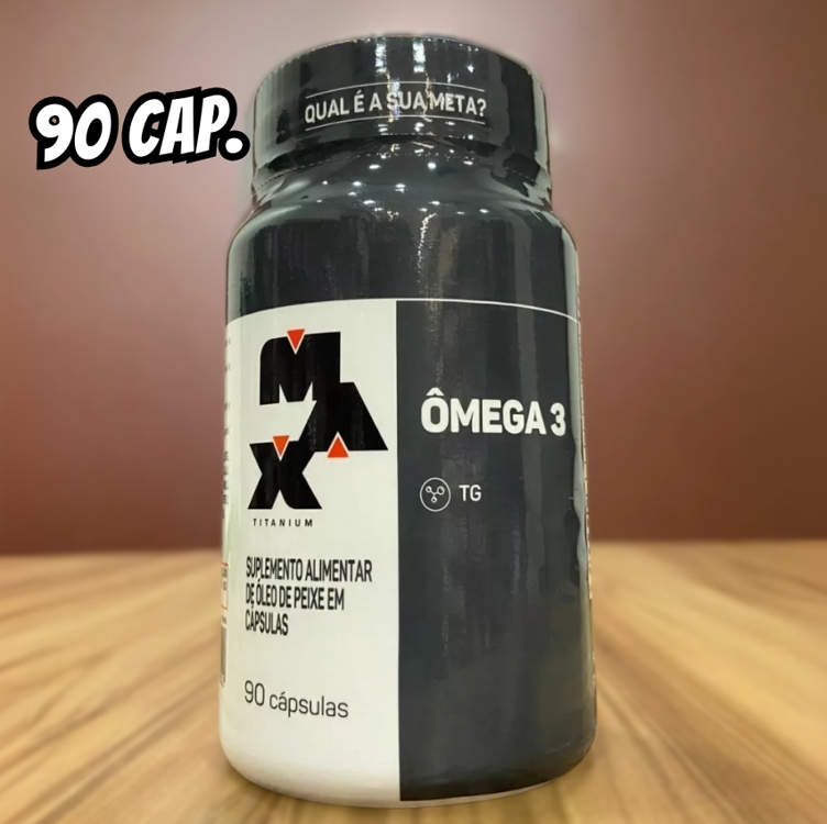 Ômega 3 90 Cápsulas Suplemento Academia Max Titanium Ômega 3 90 Cápsulas Suplemento Academia Max Titanium