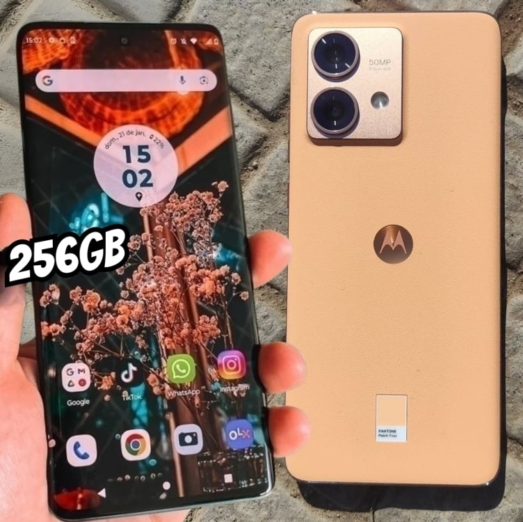 Smartphone Motorola Edge 40 Neo 5G Peach Fuzz 256GB 10GB (8GB RAM + 2GB Ram Boost) 50MP Ultra-Pixel AI Camera IP68 NFC Smartphone Motorola Edge 40 Neo 5G Peach Fuzz 256GB 10GB (8GB RAM + 2GB Ram Boost) 50MP Ultra-Pixel AI Camera IP68 NFC