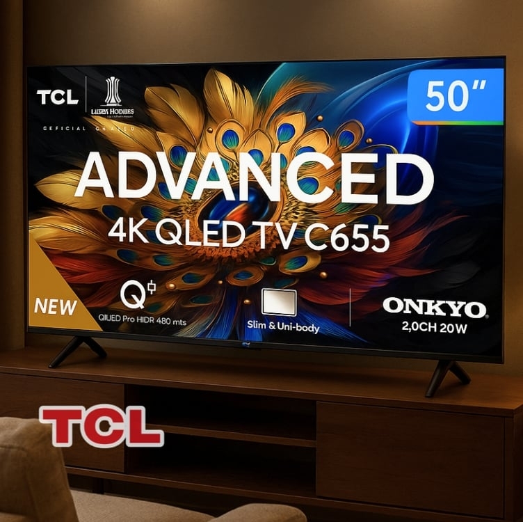Smart TV 50” 4K UHD QLED TCL 50C655 Wi-Fi Smart TV 50” 4K UHD QLED TCL 50C655 Wi-Fi