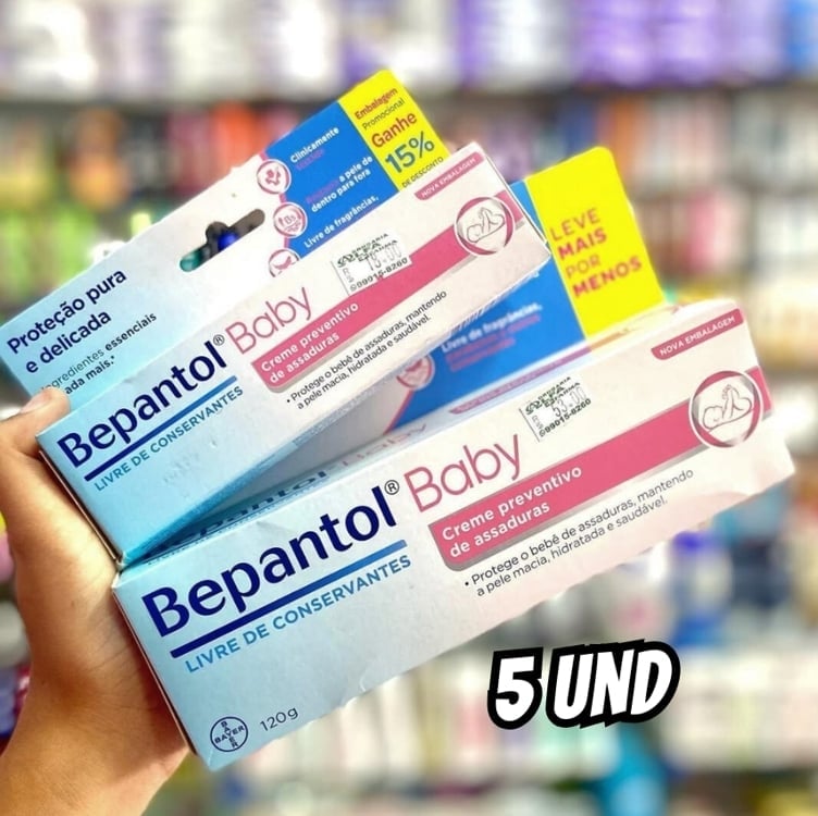 Bepantol Baby Kit Pomada Assadura Bebe, Ideal para Prevenção de Assaduras, Leve 5 Pague 4, 120g Bepantol Baby Kit Pomada Assadura Bebe, Ideal para Prevenção de Assaduras, Leve 5 Pague 4, 120g