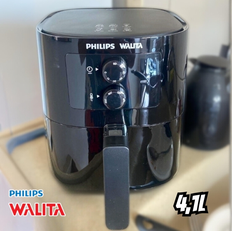 Fritadeira Airfryer Série 3000 Grill Edition, Philips Walita, com 4.1L de capacidade, Preta, 1400W, 220v - HD9202/90 Fritadeira Airfryer Série 3000 Grill Edition, Philips Walita, com 4.1L de capacidade, Preta, 1400W, 220v - HD9202/90