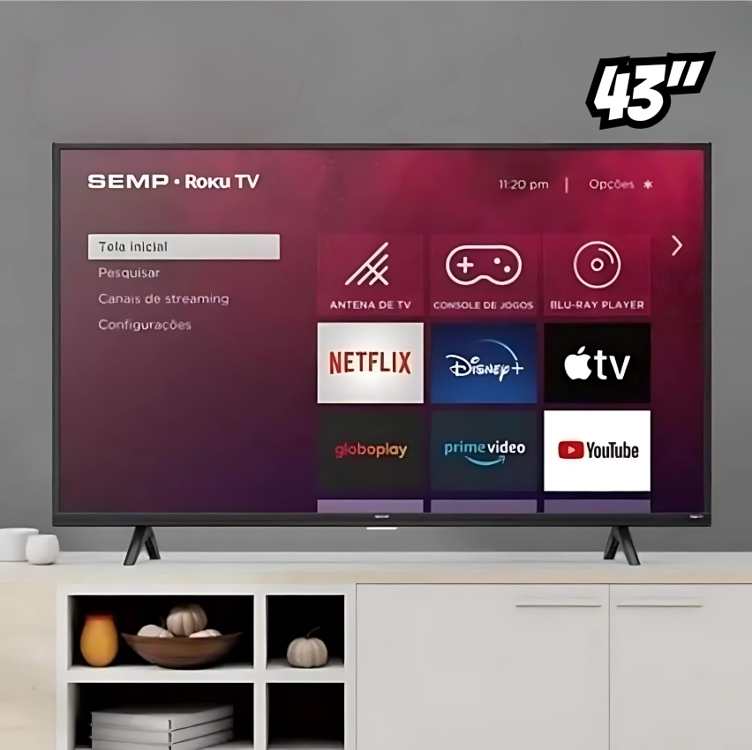 Semp Led Smart Tv 43 R6610 Fhd Roku Tv Semp Led Smart Tv 43 R6610 Fhd Roku Tv