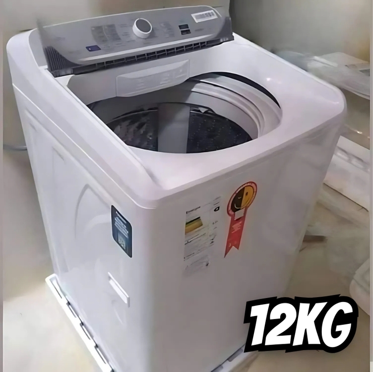 Lavadora de Roupas Panasonic NA-F120B1WA - 12Kg Cesto Inox 8 Programas de Lavagem Branca Lavadora de Roupas Panasonic NA-F120B1WA - 12Kg Cesto Inox 8 Programas de Lavagem Branca