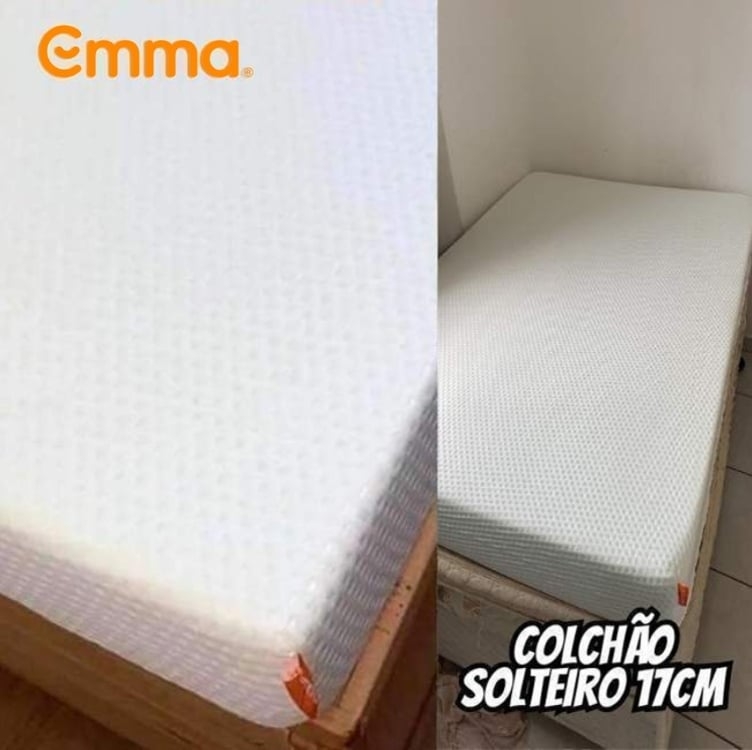 Colchão Solteiro Emma One Plus - Firme E Ortopédico Com 10 Anos De Garantia Colchão Solteiro Emma One Plus - Firme E Ortopédico Com 10 Anos De Garantia