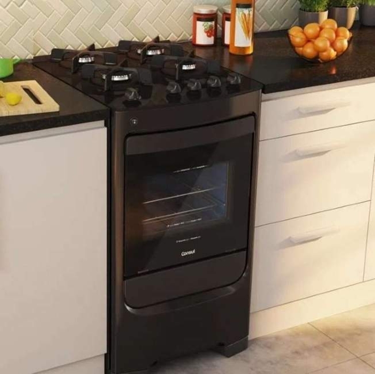 Fogão 4 Bocas Consul Mesa De Vidro Preto - Acendimento Automático Cfo4vbe Fogão 4 Bocas Consul Mesa De Vidro Preto - Acendimento Automático Cfo4vbe