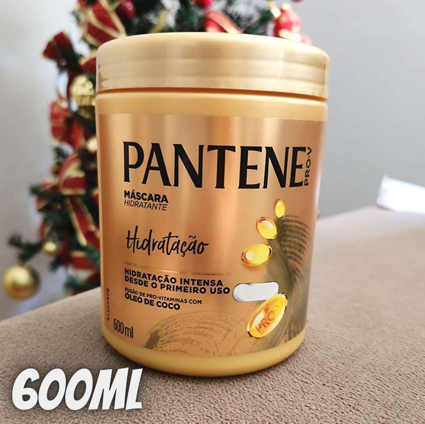 Pantene - Máscara Capilar Hidratante, Creme de Hidratação, com Óleo de Coco Capilar, Tratamento Capilar, 600 ml Pantene - Máscara Capilar Hidratante, Creme de Hidratação, com Óleo de Coco Capilar, Tratamento Capilar, 600 ml