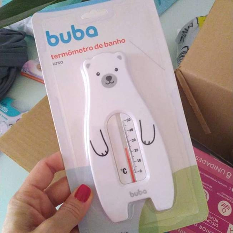 Termometro De Banheira Urso, Buba, Branco Termometro De Banheira Urso, Buba, Branco