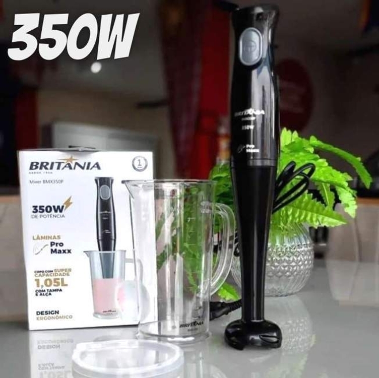 Mixer Britânia BMX350P com Copo Preto 350W Mixer Britânia BMX350P com Copo Preto 350W