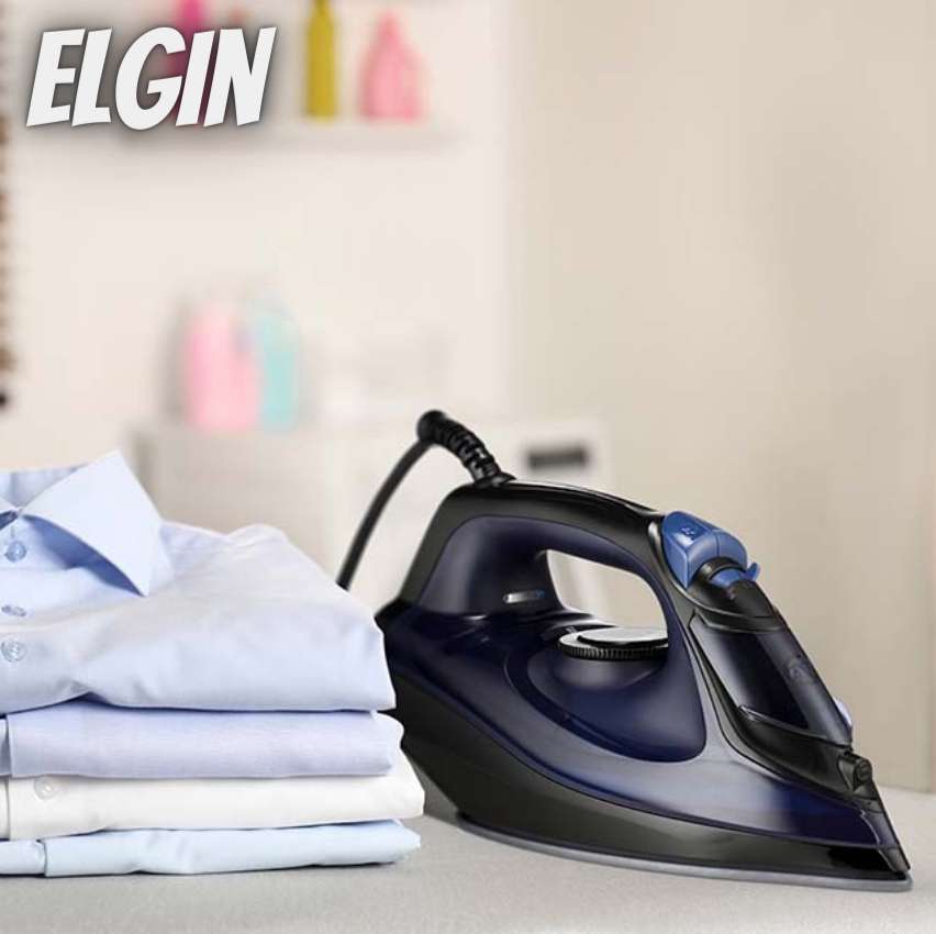 Elgin Ferro a Vapor Iron Glide 127v Fva2001 –, Preto e Azul Elgin Ferro a Vapor Iron Glide 127v Fva2001 –, Preto e Azul