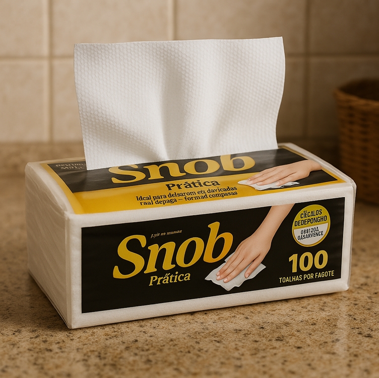 Papel Toalha Snob Multiuso Folha Dupla Prática 100 fls Papel Toalha Snob Multiuso Folha Dupla Prática 100 fls
