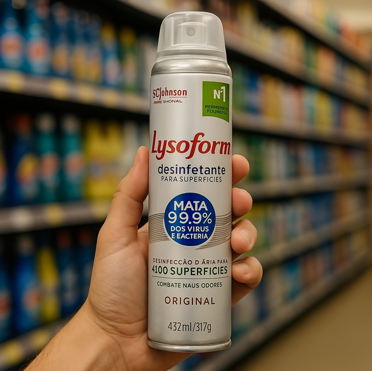 Lysoform Original, Desinfetante Aerosol, Ideal para Superfícies Diversas, 432ml Lysoform Original, Desinfetante Aerosol, Ideal para Superfícies Diversas, 432ml