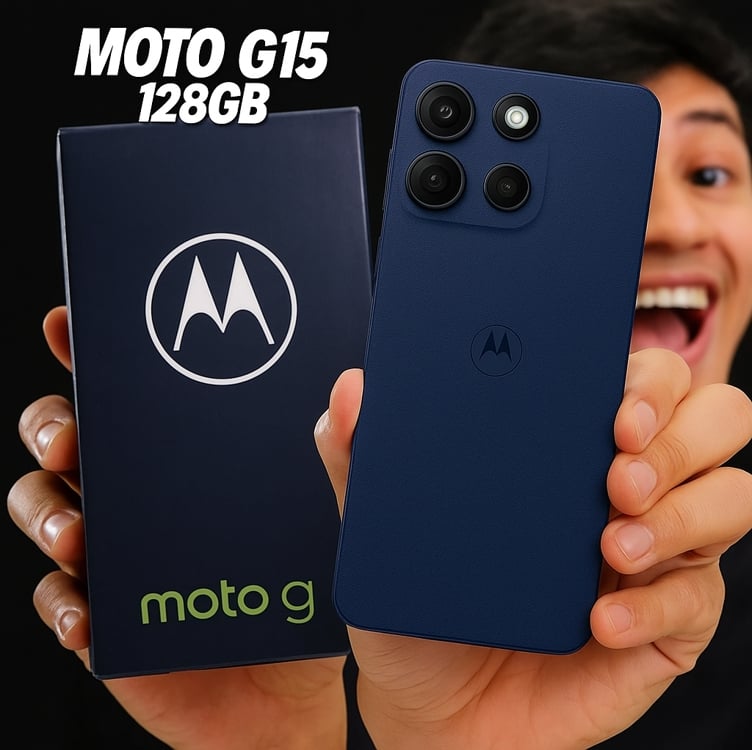Smartphone Motorola Moto G15 - 128gb 12gb (4gb Ram+8gb Ram Boost) E Camera 50mp Com Ai E Night Vision Bateria De 5200 Mah Tela Fhd+ 6.7 Com Superbrilho Nfc Azul Escuro Smartphone Motorola Moto G15 - 128gb 12gb (4gb Ram+8gb Ram Boost) E Camera 50mp Com Ai E Night Vision Bateria De 5200 Mah Tela Fhd+ 6.7 Com Superbrilho Nfc Azul Escuro