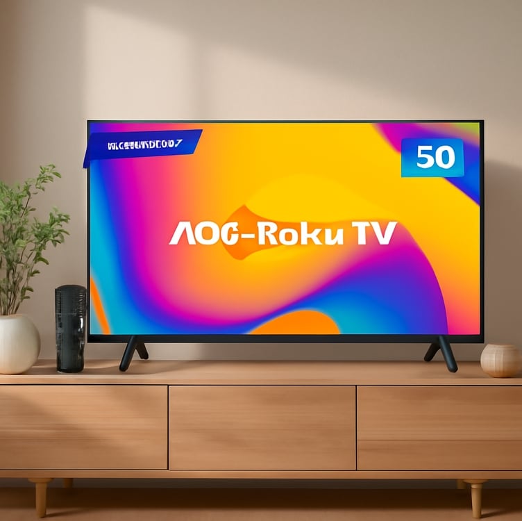 Smart TV 50" AOC 4K DLED Série 7045 50U7045/78G Roku TV Quad Core Google Assistente 3 HDMI Smart TV 50" AOC 4K DLED Série 7045 50U7045/78G Roku TV Quad Core Google Assistente 3 HDMI