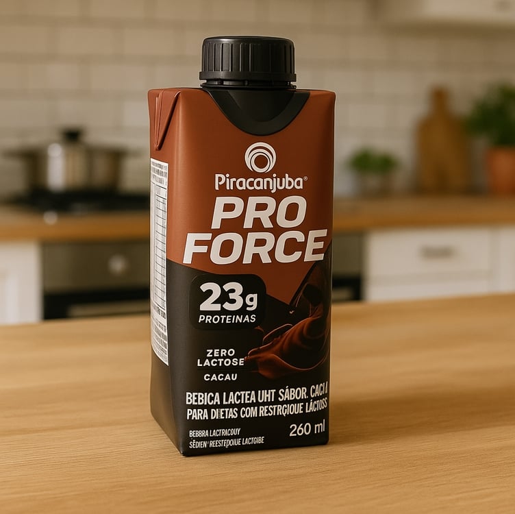 Piracanjuba ProForce 23g de Proteínas Zero Lactose Sabor Cacau - 12 Unidades de 250ml Piracanjuba ProForce 23g de Proteínas Zero Lactose Sabor Cacau - 12 Unidades de 250ml