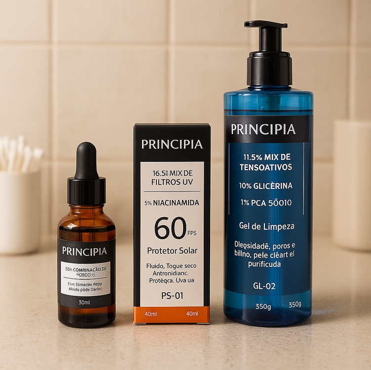 Kit Primeira Rotina Skincare C/gl-02 + Ah-2 + Ps-01 Kit Primeira Rotina Skincare C/gl-02 + Ah-2 + Ps-01