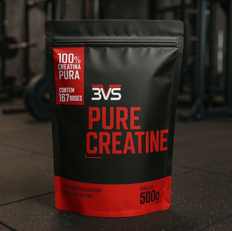 Creatina Monohidratada 500g - 100% Pura Com Laudo - 3vs Nutrition Creatina Monohidratada 500g - 100% Pura Com Laudo - 3vs Nutrition