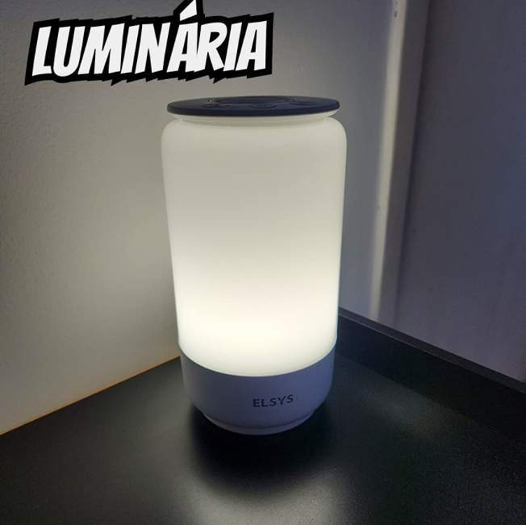Smart Luminária De Mesa Wi-fi, Epgg20, Elsys, Branco - Compatível Com Alexa Smart Luminária De Mesa Wi-fi, Epgg20, Elsys, Branco - Compatível Com Alexa